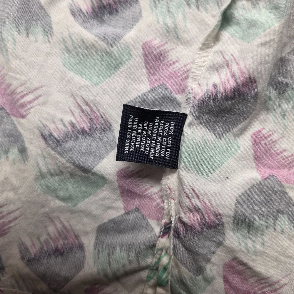 MBX Premium Goods Mens XL Short Sleeve Button Up Shirt Abstract Geometric Print